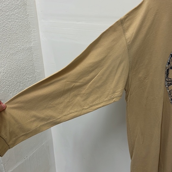 Vintage‎ Cezer Men's 2XL Beige Long Sleeve Crewneck Streetwear Top - Picture 3 of 8